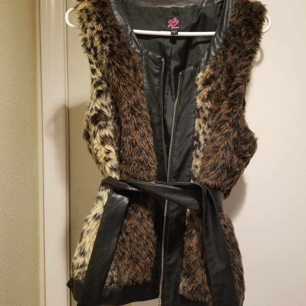 Faux fur vest